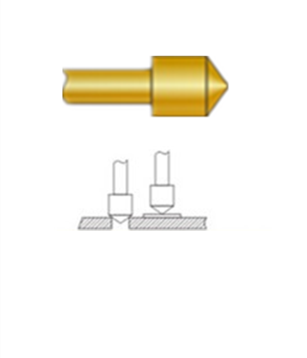 圓錐頭探針、探針用法圖、探針原理圖、測(cè)試探針圖片