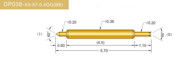 038雙頭探針、雙向探針探針、BGA雙頭探針、雙向彈簧探針、雙頭探針圖片